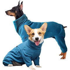 Soft Fleece Dog Jumpsuit Coat