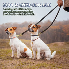 Stylish Multi-Functional Dog Leash – Strong and Soft Real Leather.