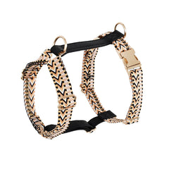 Luxury Leather Dog Harness, Collar Leash Set,.