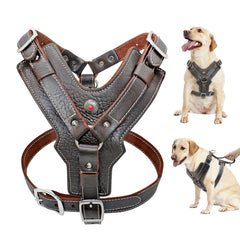 Genuine Leather Large Dog Harness.