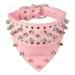 Spiked Large Dog Triangle Scarf Collar – The Ultimate Dog Accessory.