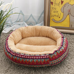 Luxury Round Donut Dog Bed.