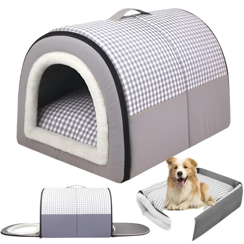 Internal Cosy Foldable Dog  / Cat House Bed.