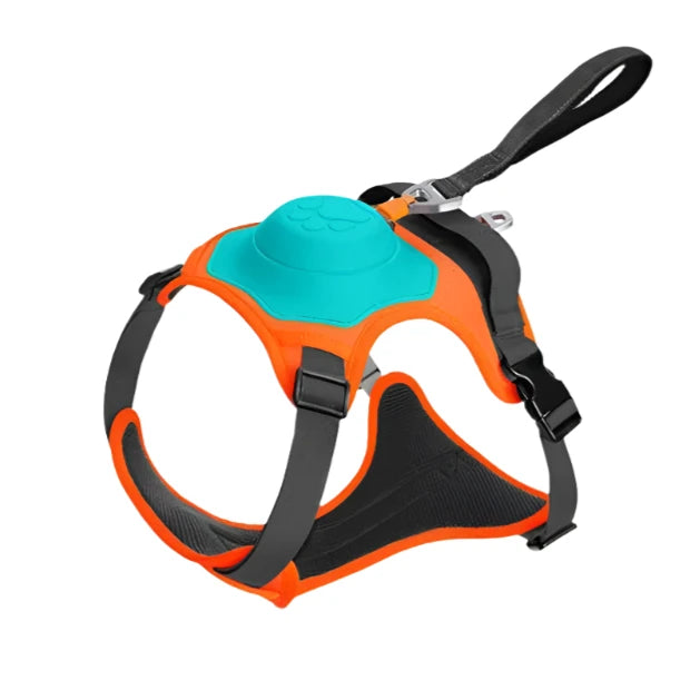 No Pull Reflective Harness  with Retractable Integral Lead.