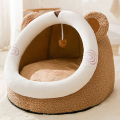 Semi-closed Cat Beds The Perfect Choice Providing Warmth, Comfort & Security for Your Cat.