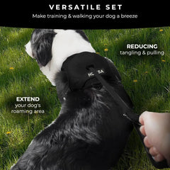 Adjustable Dog Harness with Integrated Retractable Lead.