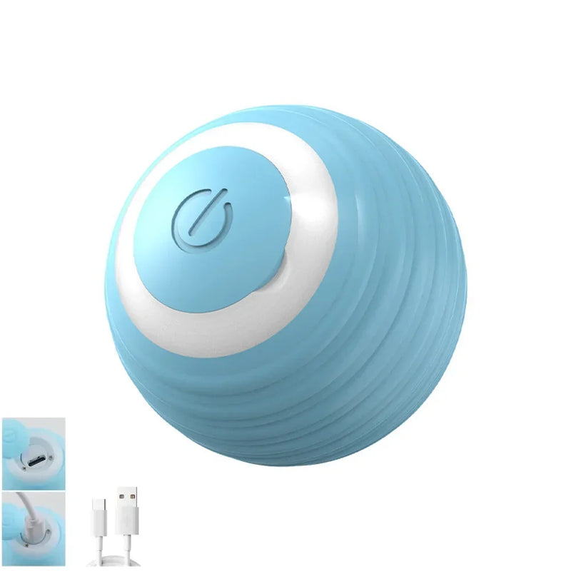 Interactive Electric  Dog - Cat Toy – USB Charging Smart Rolling Spin Ball.