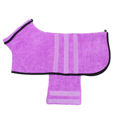 Microfiber Dog Bathrobe - Quick Drying Robe Towel for Dogs.