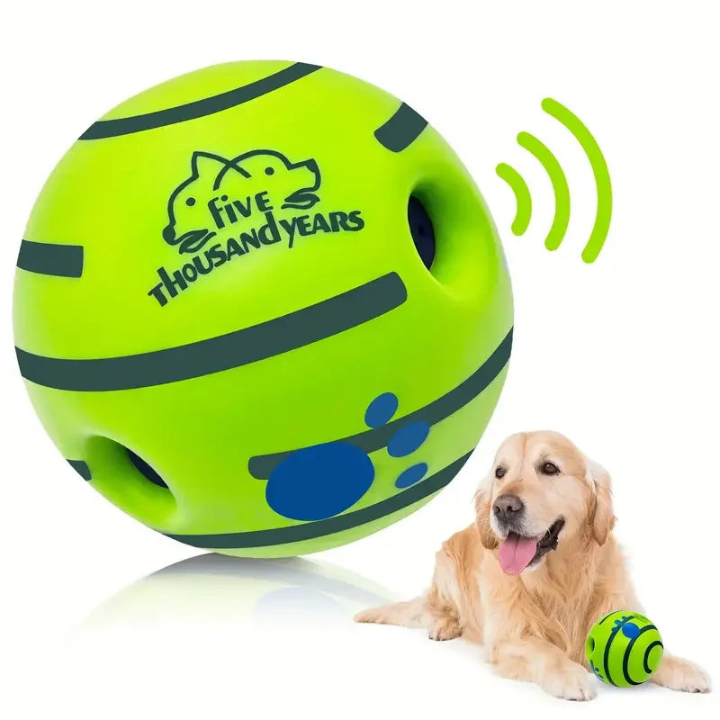 Squeaking Wobble Wag Giggle Dog Toy Ball!.