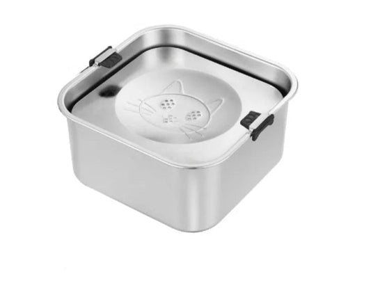 3L Stainless Steel No Spill Pet Water Bowl for Dogs