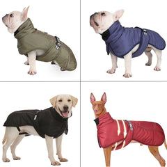 Stylish with Our Windproof Winter Dog Coat.