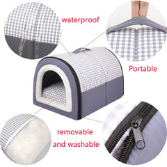 Internal Cosy Foldable Dog  / Cat House Bed.