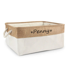 Personalised Cat / Dog  Storage Toy Basket