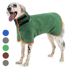 Ultra-Absorbent Dog Dry Bathrobe Towel.