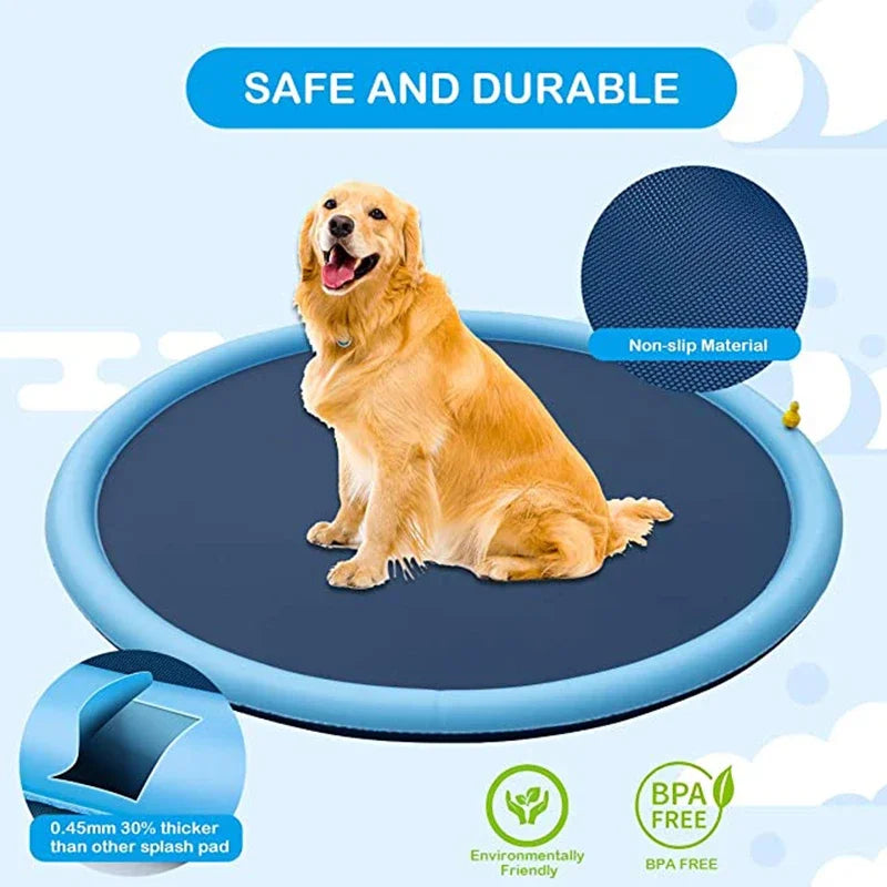 Splash into Summer Fun: Pet and Kid-Friendly Water Mat