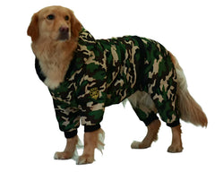 Camouflage Dog  Jumpsuit Hoodie