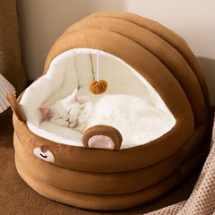 Semi-closed Cat Beds The Perfect Choice Providing Warmth, Comfort & Security for Your Cat.