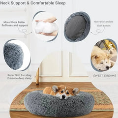 Round Dog Bed Super Soft & Lavish Dog Bed.