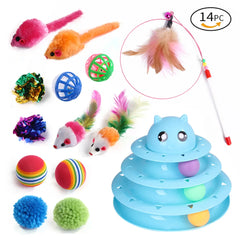 Purrfect Playtime: 12 to 24 -Piece Cat Toy Set for Endless Feline Fun