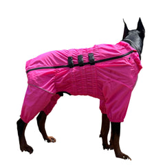 Waterproof Dog Raincoat - 4-Legged Rain Suit.