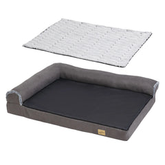 Extra Large Orthopedic Bolster Dog Bed with Memory Foam