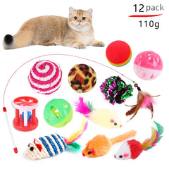 Purrfect Playtime: 12 to 24 -Piece Cat Toy Set for Endless Feline Fun