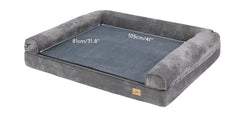 Luxurious Extra Large Orthopedic Soft Sponge Foam Dog Bed