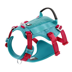 Escape Proof Pet Harness - No Pull Reflective Adjustable Soft Padded Vest.