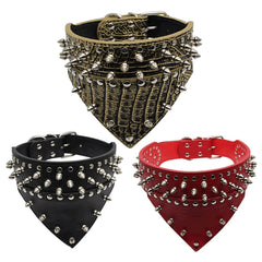 Spiked Large Dog Triangle Scarf Collar – The Ultimate Dog Accessory.