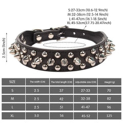 Anti-Bite Spiked Studded Pet Dog Collar.