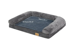 Luxurious Extra Large Orthopedic Soft Sponge Foam Dog Bed