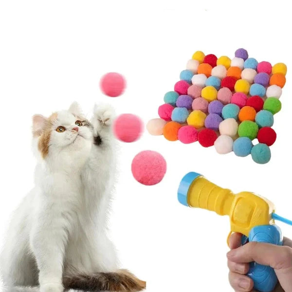 Interactive Cat Toy Ball Launcher.