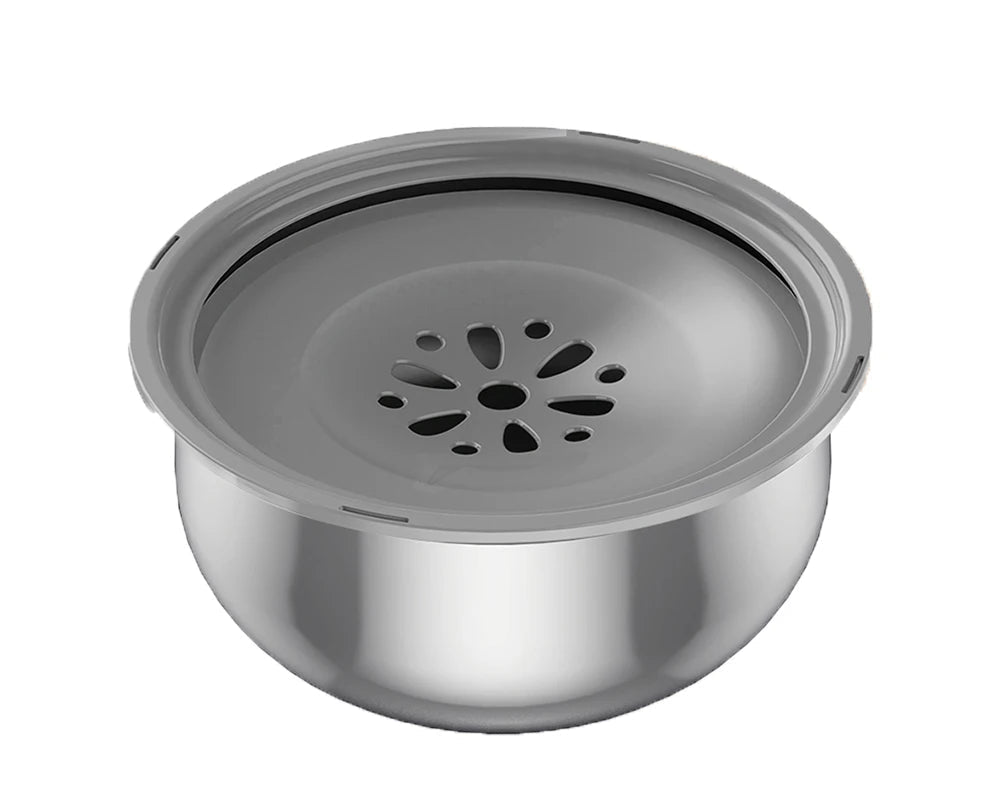 4.3L Stainless Steel Floating Lid Water Bowl for Dogs