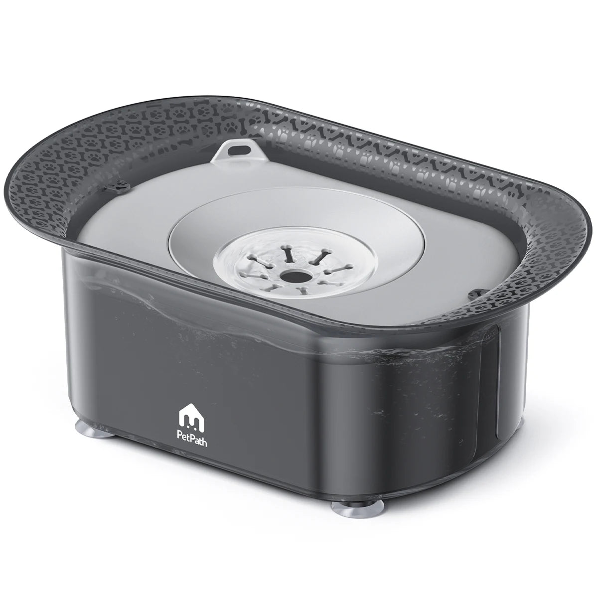 No Spill Dog Water Bowl 2.2L Large Capacity Anti-Splash Design
