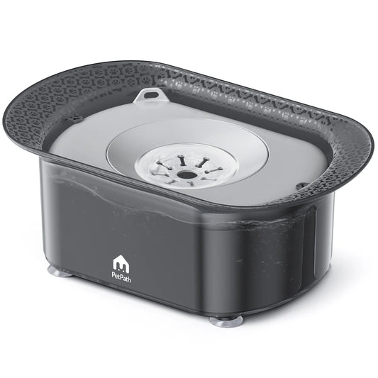 No Spill Dog Water Bowl 2.2L Large Capacity Anti-Splash Design
