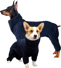 Soft Fleece Dog Jumpsuit Coat