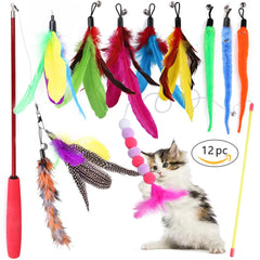 Purrfect Playtime: 12 to 24 -Piece Cat Toy Set for Endless Feline Fun