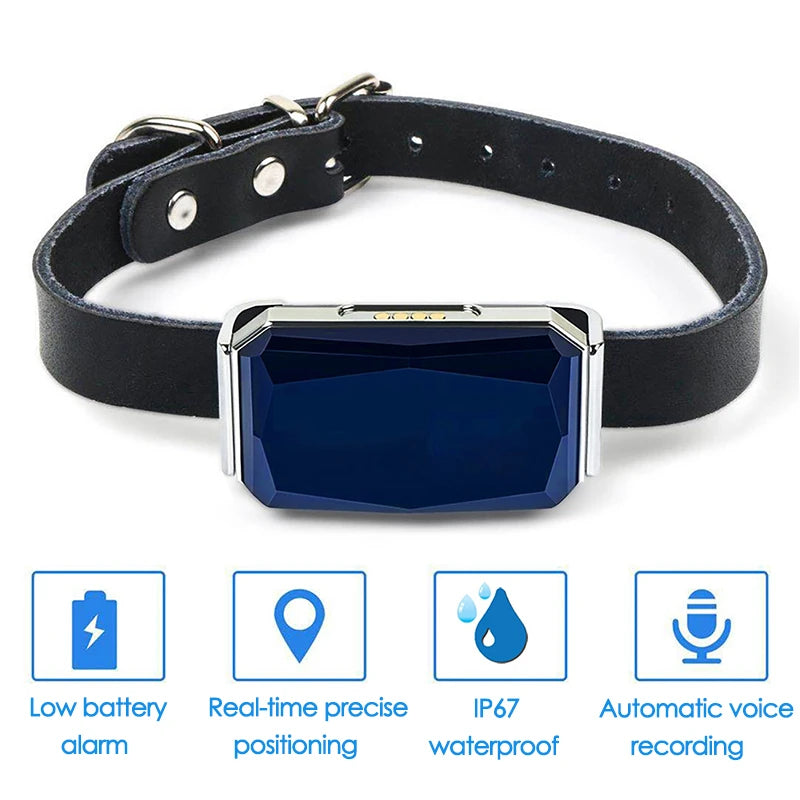 Adjustable Collar Waterproof Real-Time Pet GPS Location Tracker
