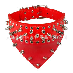 Spiked Large Dog Triangle Scarf Collar – The Ultimate Dog Accessory.