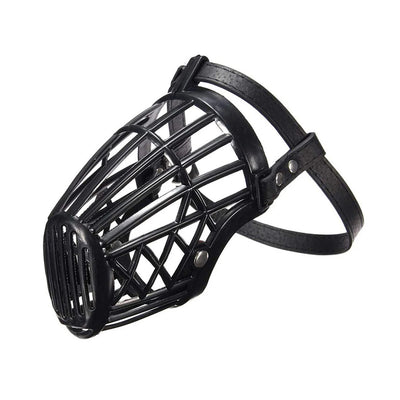 Adjustable Plastic Mesh Dog Mouth Guard - Muzzle.