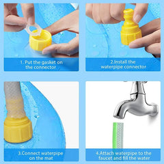Splash into Summer Fun: Pet and Kid-Friendly Water Mat