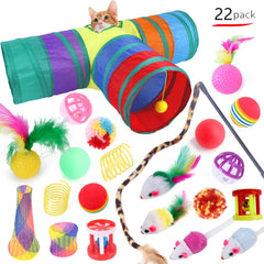 Purrfect Playtime: 12 to 24 -Piece Cat Toy Set for Endless Feline Fun