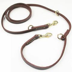 Stylish Multi-Functional Dog Leash – Strong and Soft Real Leather.