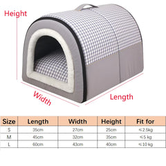 Internal Cosy Foldable Dog  / Cat House Bed.