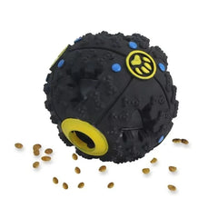 Dog Chew Ball Sound-Emitting Toy and Feeder.