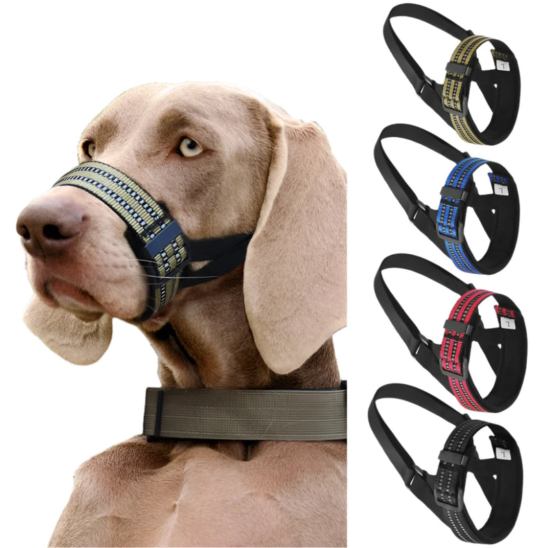 Reflective Tactical Muzzles: Perfect for Medium to Large Dogs like Weimaraners and Labradors!.