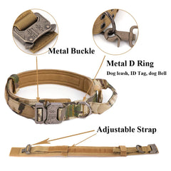 Full K9 Tactical Set - Collar - Lead - Harness - Molle Pouches.