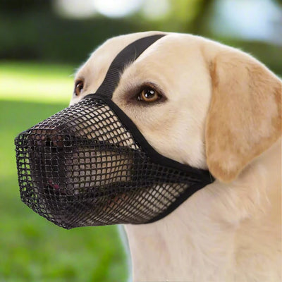 Soft Mesh Anti-Bark Muzzles:.