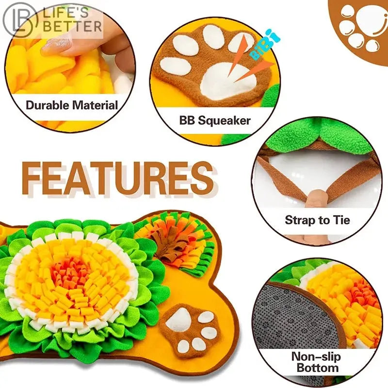 Snuffle Mat for Dogs Interactive Foraging Puzzle Dog Toy Life’s Better Ltd