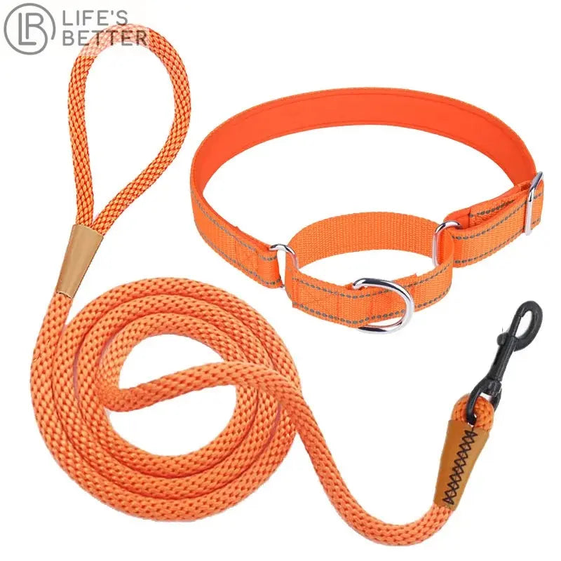 Strong Nylon Rope Dog Collar & Lead Set.